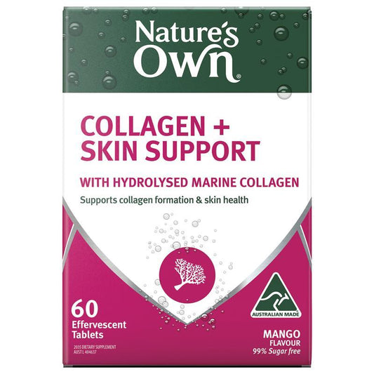 Nature's Own Collagen + Skin Support Effervescent Tablets - 60 Count