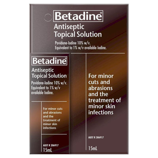 Betadine Antiseptic Topical Solution - 15mL-Auzzi Store