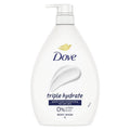 Dove Triple Hydrate Moisturizing Body Wash, 1L, Sulfate-Free