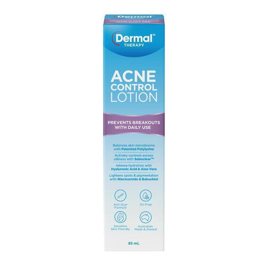 Dermal Therapy Acne Control Lotion 85ml - Daily Oil-Free Moisturizer