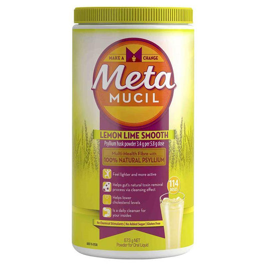 Metamucil Fibre Supplement Lemon Lime Smooth - 114 Doses-Auzzi Store