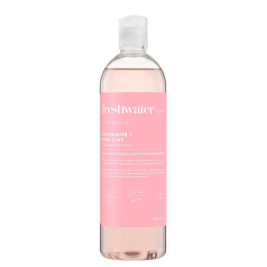 Freshwater Farm Hydrating Rosewater & Pink Clay Body Wash 500ml