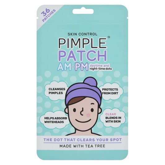 Skin Control Pimple Patches AM & PM - 36 Hydrocolloid Patches for Day and Night - Auzzi Store