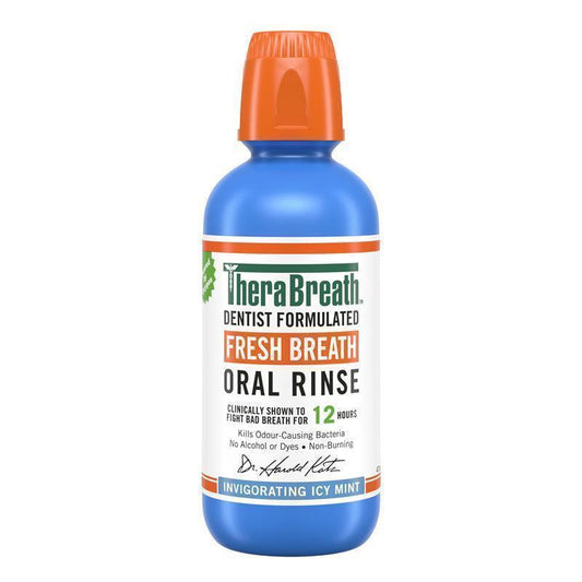 TheraBreath Icy Mint Oral Rinse 473ml - Refresh Your Breath Naturally - Auzzi Store