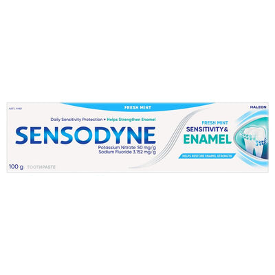 Sensodyne Toothpaste for Sensitivity & Enamel - Fresh Mint (100g)