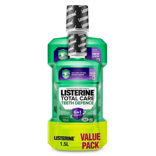 Listerine Teeth Defence Antibacterial Mouthwash Value Pack 1.5L - Ultimate Oral Care - Auzzi Store
