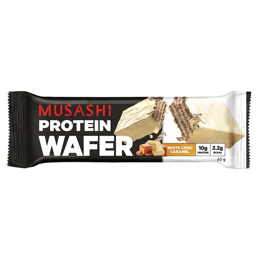 Musashi Protein Wafer - White Chocolate Caramel 40g | High-Protein Snack-Auzzi Store