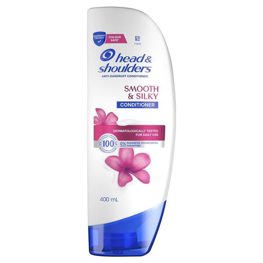 Head & Shoulders Smooth & Silky Anti-Dandruff Conditioner 400ml - Frizz Control-Auzzi Store