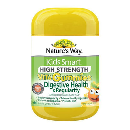 Nature's Way Kids Smart Vita Gummies - High Strength Digestive Health GOS (40 Gummies)