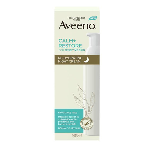 Aveeno Calm and Restore Rehydrating Night Cream - 50ml