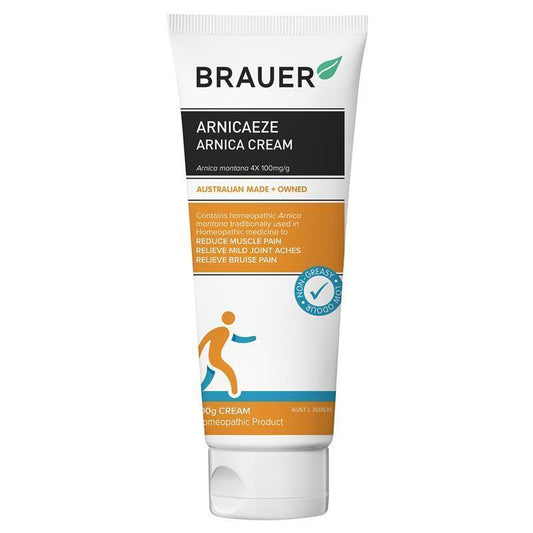 Brauer Arnicaeze Cream 100g - Homeopathic Muscle Relief - Auzzi Store