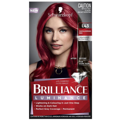 Schwarzkopf Brilliance L43 Smouldering Red - Permanent Hair Color 60ml