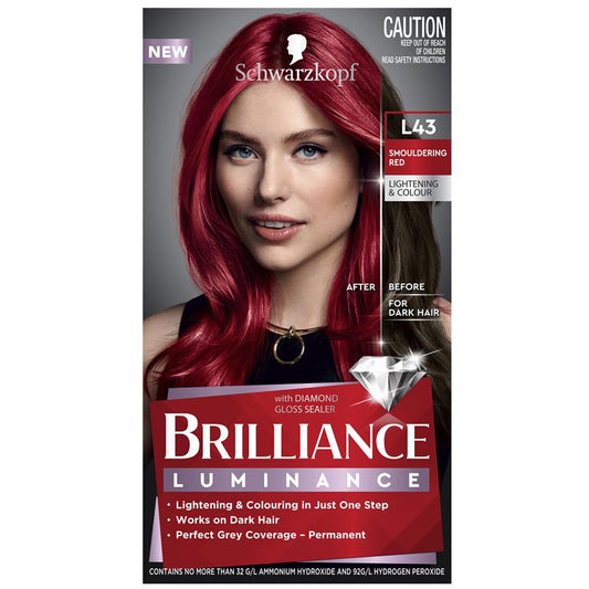 Schwarzkopf Brilliance L43 Smouldering Red - Permanent Hair Color 60ml – view 2