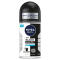 NIVEA Men Black & White Anti-Stain Roll-On Deodorant 72H, 50ml