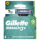 Gillette Mach3+ Replacement Razor Blades -  15 Shaves, Fits All Mach3 Handles