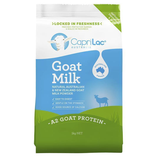 CapriLac A2 Goat Milk Powder 1kg – Halal & Easy to Digest