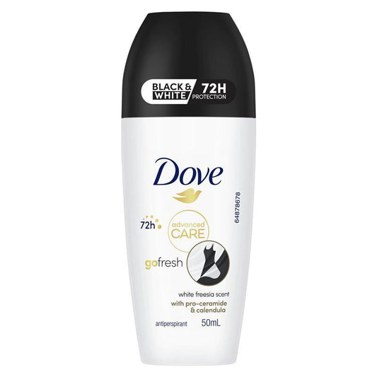 Dove Women Advanced Care Antiperspirant Deodorant 72h Roll On - Black & White 50ml-Auzzi Store