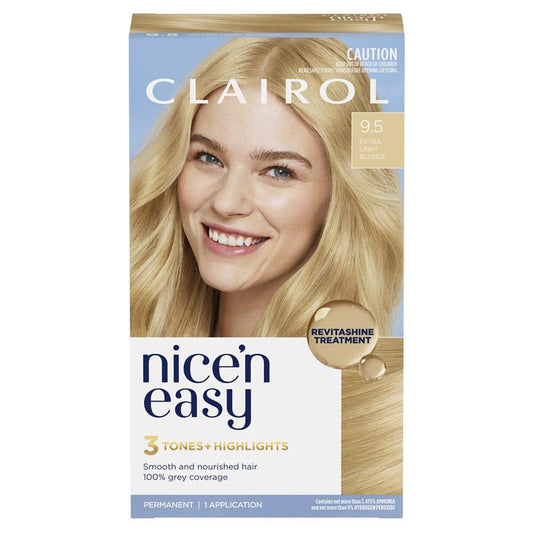 Clairol Nice N Easy 9.5 Extra Light Blonde Permanent Hair Colour - 173g – view 2 - Auzzistore