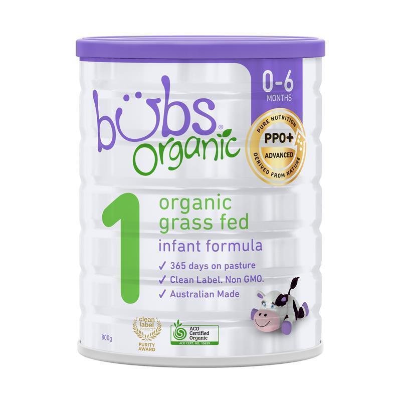 Bubs Organic Grass Fed Infant Milk Formula 800g - Gentle Nutrition for Babies - Auzzi Store