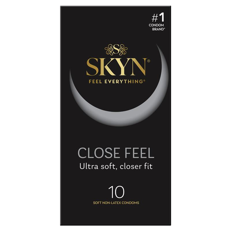 SKYN Close Feel Non-Latex Condoms 10 Pack – Ultra Smooth, Secure Fit