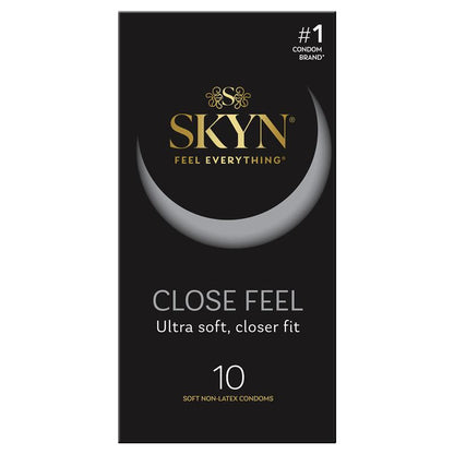 SKYN Close Feel Non-Latex Condoms 10 Pack – Ultra Smooth, Secure Fit