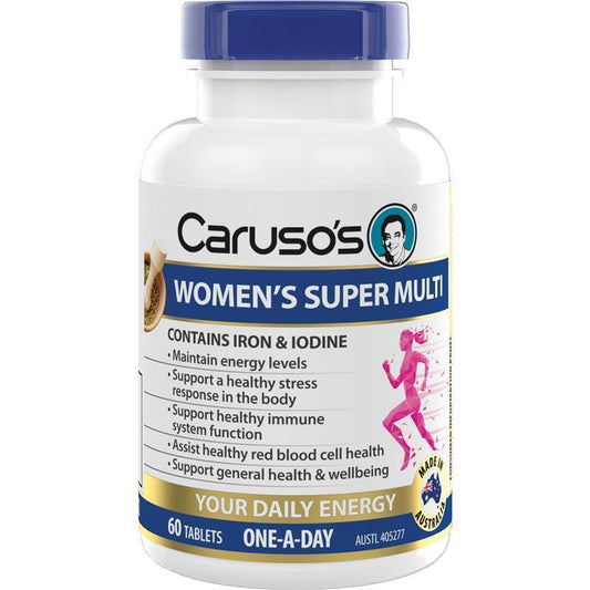 Caruso's Women’s Multivitamin 60 Tablets – Energy & Immune Support - Auzzistore