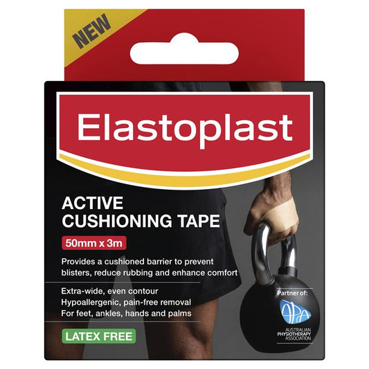 Elastoplast Active Cushioning Tape - 5cm x 3m for Blister Prevention - Auzzistore