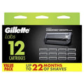 GilletteLabs 5-Blade Universal Razor Refills, 12 Pack for Heated & Exfoliating