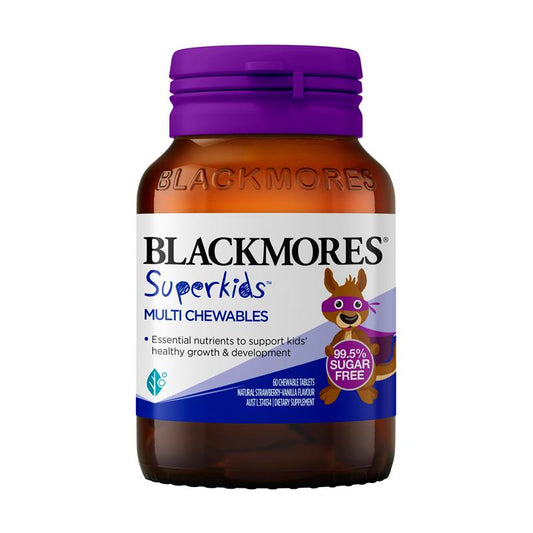 Blackmores Superkids Multi 60 Chewables - Sugar-Free Vitamins for Kids' Growth-Auzzi Store