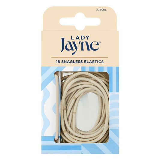 Lady Jayne Snagless Elastics - Blonde, 18 Count for Fine Hair-Auzzi Store