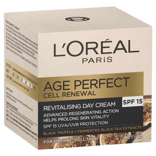 L'Oreal Paris Age Perfect Cell Renewal Day Cream 50ml - Revitalize Mature Skin-Auzzi Store