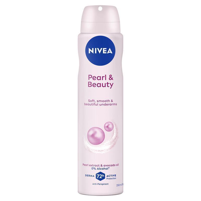 NIVEA Pearl & Beauty 72H Anti-Perspirant Deodorant Aerosol 250ml