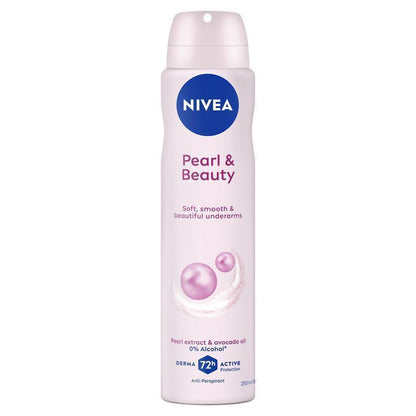 NIVEA Pearl & Beauty 72H Anti-Perspirant Deodorant Aerosol 250ml