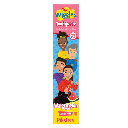 Piksters The Wiggles Sugar-Free Watermelon Toothpaste - 96g (Ages 2-5) - Auzzistore