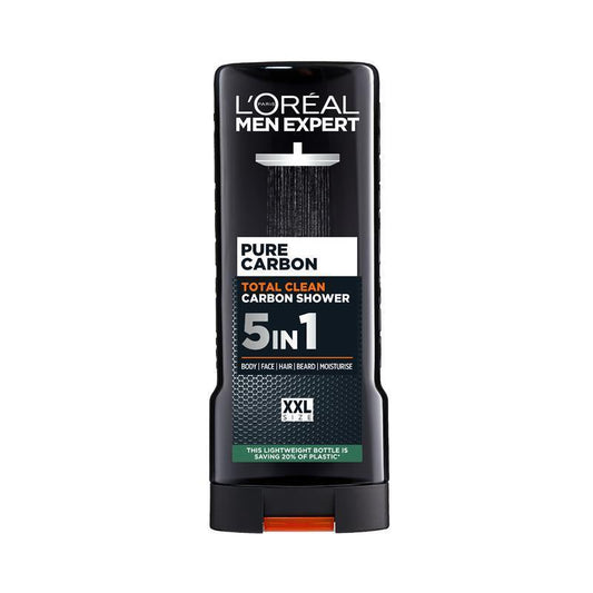 L'Oreal Paris Men Expert Pure Carbon Shower Gel 400ml - Total Clean for Men