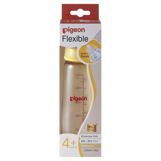Pigeon Flexible Peristaltic PPSU Bottle 240ml - Ideal for Infants-Auzzi Store