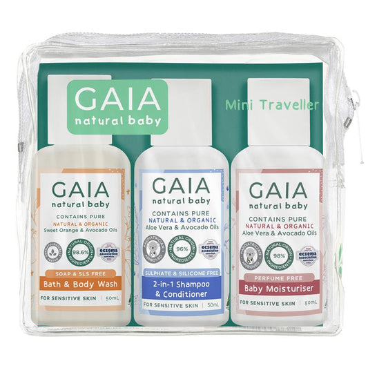 Gaia Natural Baby Mini Traveller - 3 x 50ml Travel Pack - Auzzistore