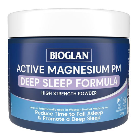 Bioglan Active Magnesium PM Deep Sleep Formula - 240g