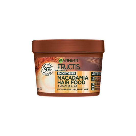 Garnier Fructis Smoothing Macadamia Hair Food 3-in-1 Mask - 390ml - Auzzi Store