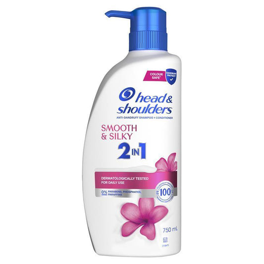 Head & Shoulders Smooth & Silky 2in1 Shampoo & Conditioner - 750ml