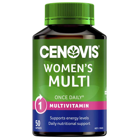 Cenovis Once Daily Women's Multivitamins & Minerals 50 Capsules-Auzzi Store