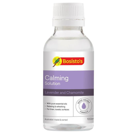 Bosisto's Calming Solution 100ml - Soothing Lavender & Chamomile