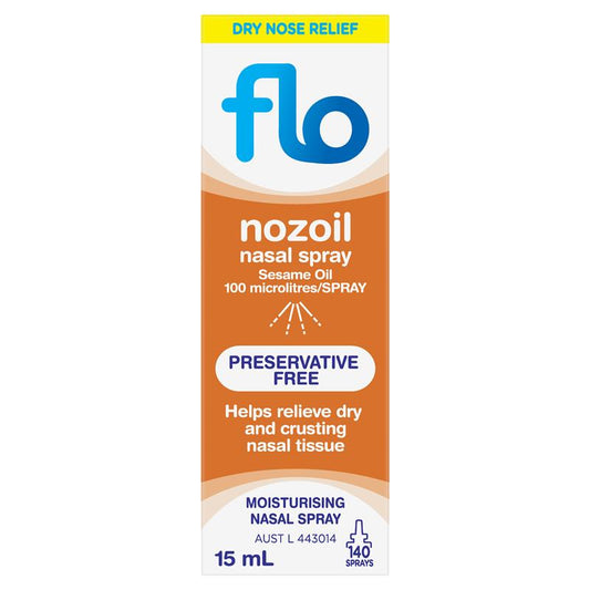 FLO Nozoil Nasal Spray - 15ml Natural Nasal Moisturizer-Auzzi Store