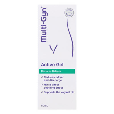 Multi-Gyn Active Gel 50ml for Vaginal Balance & Odor Control, 2QR-Complex