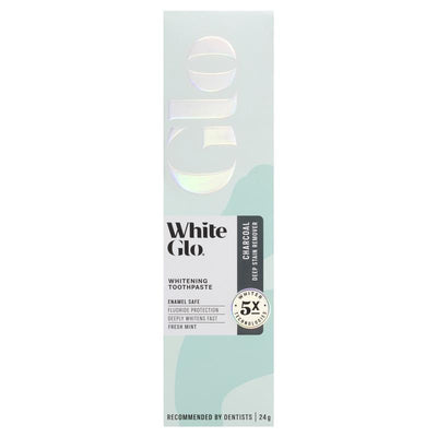 White Glo Travel Toothpaste - Charcoal 24g