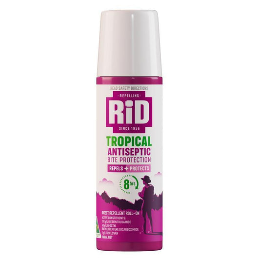 Rid Tropical Strength Medicated Insect Repellent Roll On Milk 100ml - Convenient Protection-Auzzi Store