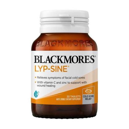 Blackmores Lysine Tablets 30 Count – Cold Sore Relief & Immune Support