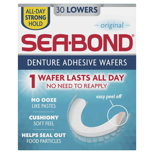 Sea Bond Denture Adhesive Lowers 30 - All-Day Hold-Auzzi Store
