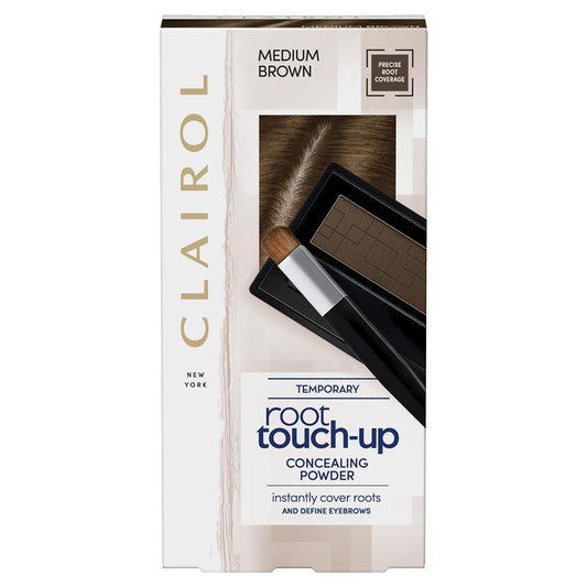 Clairol Root Touch Up Root Concealing Powder Medium Brown 2.1g - Quick Grey Coverage - Auzzi Store