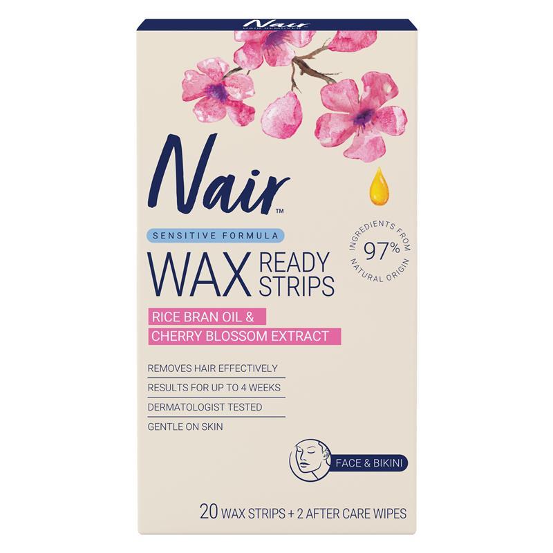 Nair Sensitive Wax Strips 20 Mini for Gentle Hair Removal-Auzzi Store